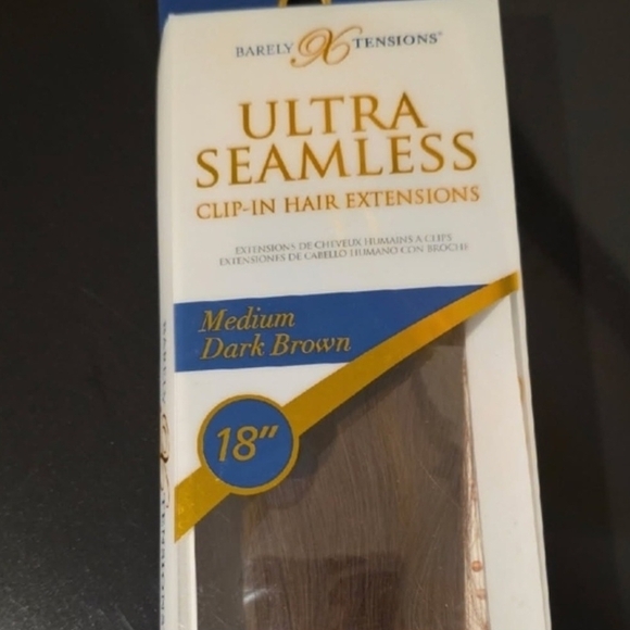 hair Extensions Other - Ultra Seamless 18" Clip-In Hair Extensions - Medium Dark Brown
